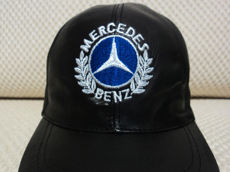 Mercedes Leather Black Baseball Hat Cap [BUY 1 GET 1 FREE]