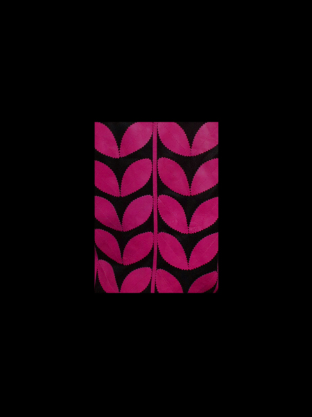Pink Leather Leaf Bolero for Women